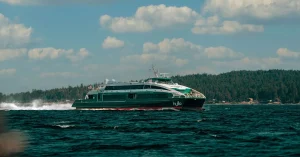 Hullo fast ferry sailing on the Georgia Strait
