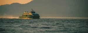 Hullo fast ferry sailing on the Georgia Strait